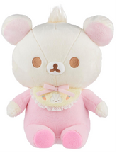 As if Rilakkuma didn't already capture all of our hearts, we now get to cuddle up with his best pal, Korilakkuma, in an ultra-soft and adorable Big Baby Korilakkuma Pajama Onesie Plushie! This plush toy features Korilakkuma dressed in a cozy, pastel pink pajama onesie, complete with a cute yellow bib with an embroidered bunny on it, perfect for nap time and hugs. 